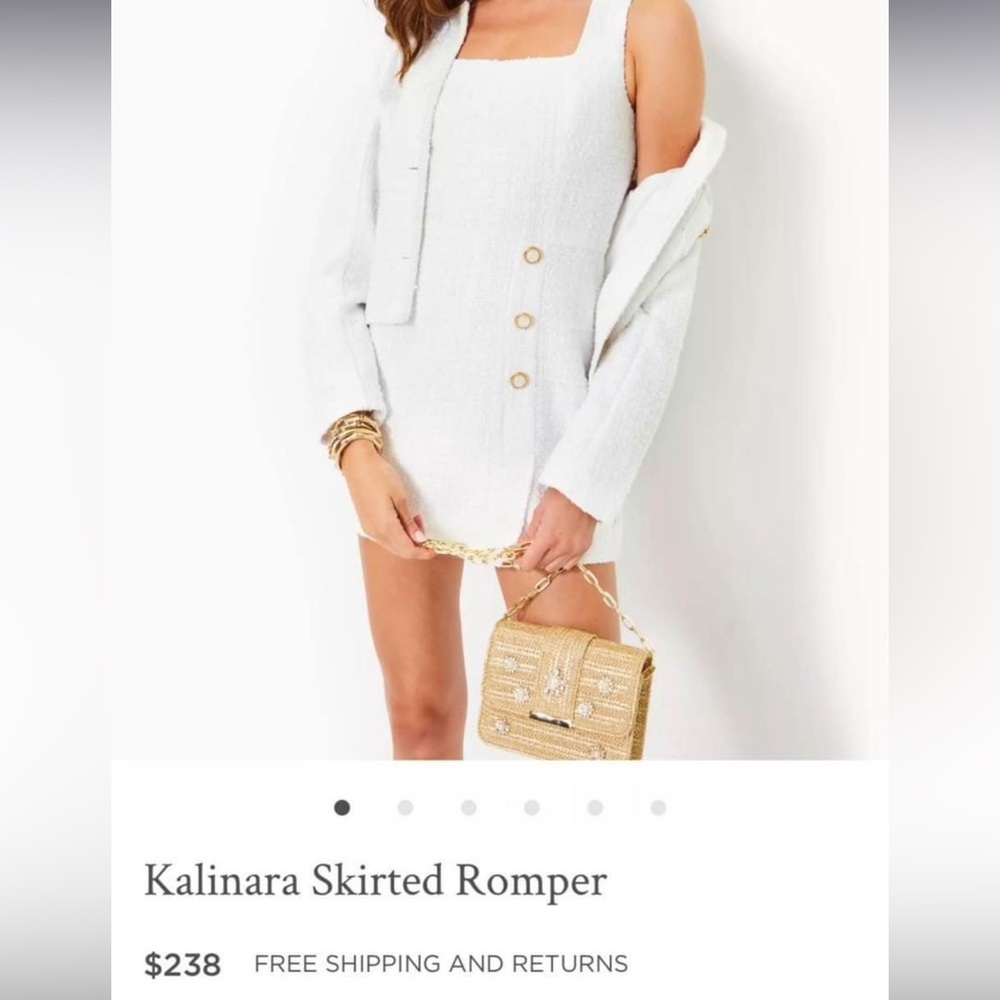 Kalinara skirted Lilly Pulitzer romper - size 8. EUC